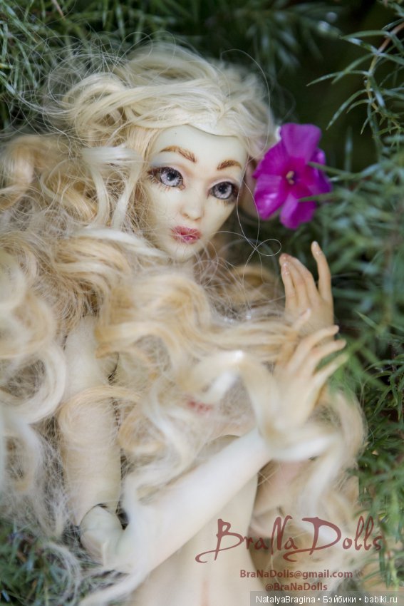 Кудряшка. Авторская шарнирная кукла