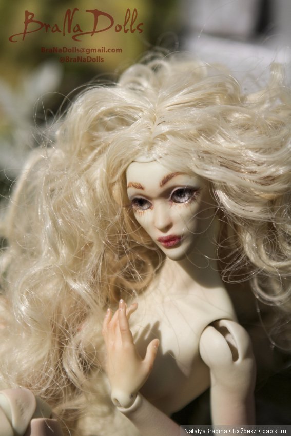 Кудряшка. Авторская шарнирная кукла