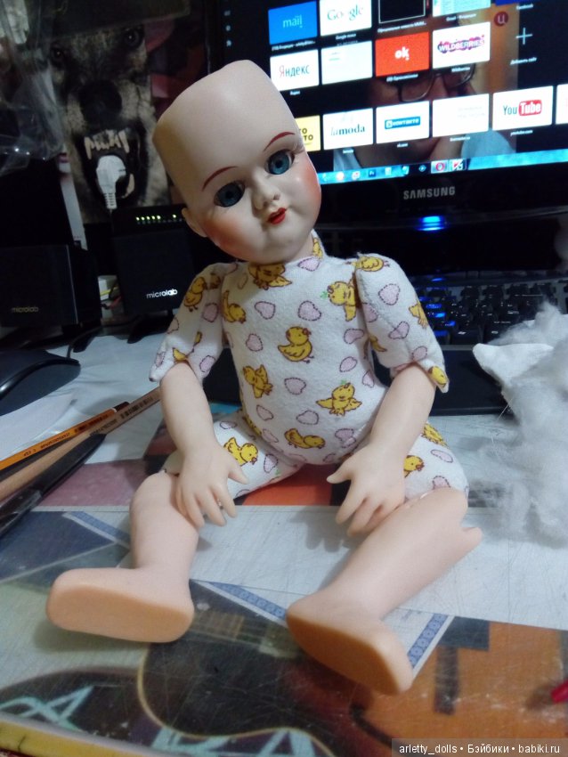 Куколка своими руками: реплика антикварной куколки (фото 9)