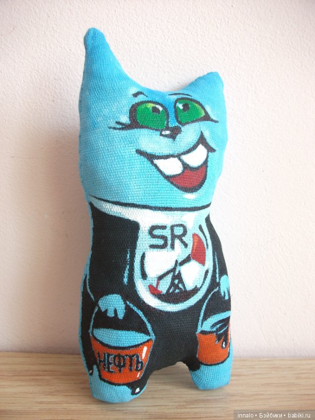 Котиков много не бывает — Текстильные игрушки и примитивы: кофейные (фото 9)