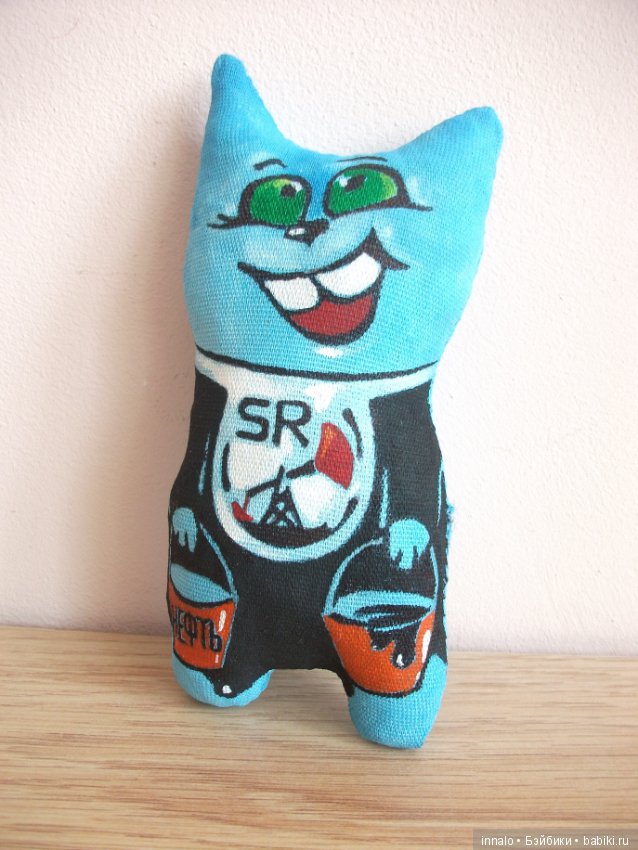 Котиков много не бывает — Текстильные игрушки и примитивы: кофейные (фото 10)