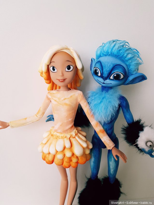 Мьюн и Глим — ООАК Monster High и Ever After High: репейнт (фото 10)