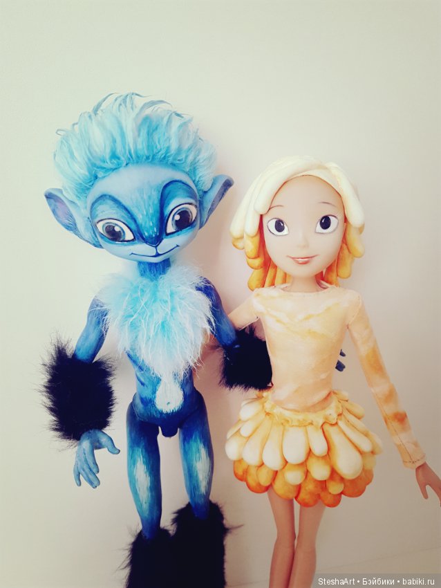 Мьюн и Глим — ООАК Monster High и Ever After High: репейнт