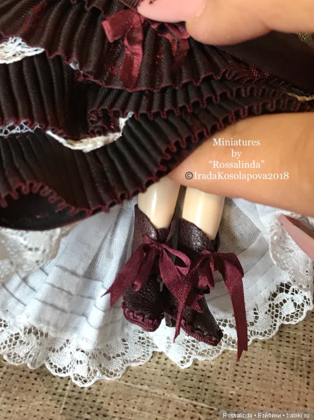 Визитный костюм 1874г. Миниатюра масштаба 1:12