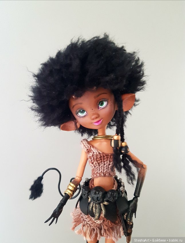 Маленький чертенок — ООАК Monster High и Ever After High: репейнт (фото 3)