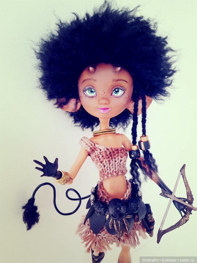 Маленький чертенок — ООАК Monster High и Ever After High: репейнт (фото 5)