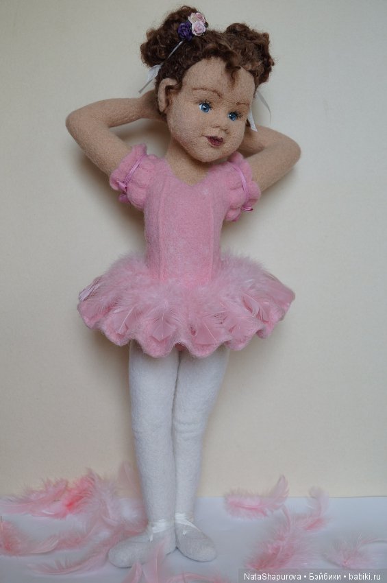 Тата. Маленькая балерина — Авторские куклы из шерсти (валяние): сухое