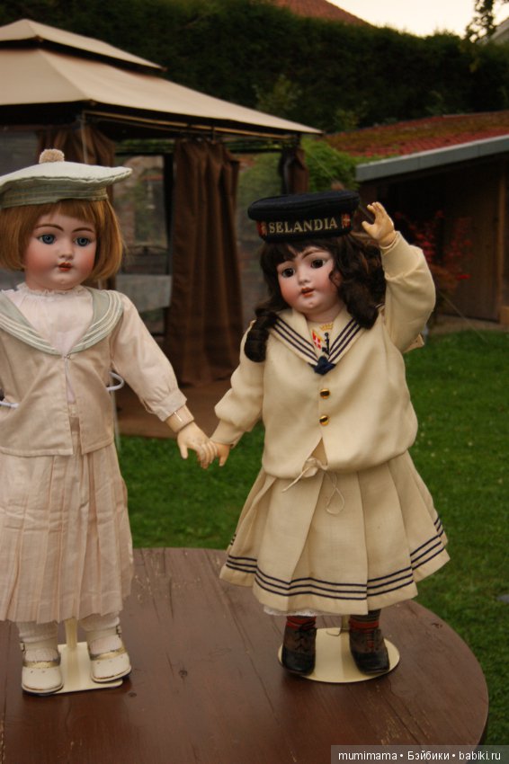 Антикварные куклы Simon & Halbig für Franz Schmidt симпатичные близняшки Флорентин и Северин (фото 10)