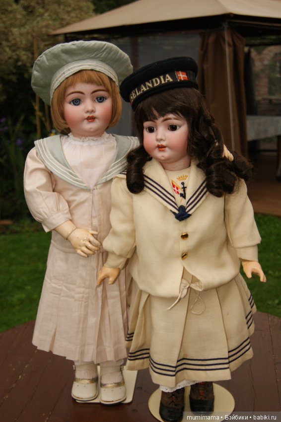 Антикварные куклы Simon & Halbig für Franz Schmidt симпатичные близняшки Флорентин и Северин (фото 7)