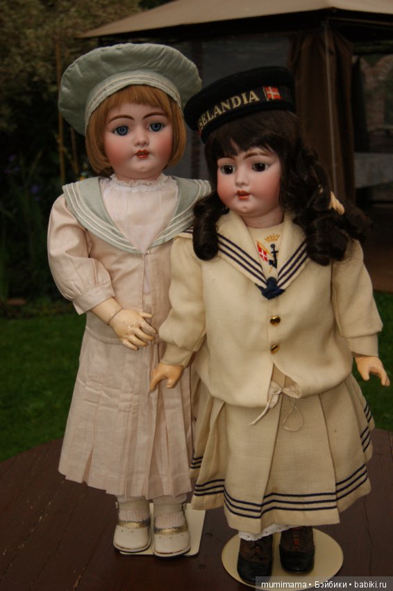 Антикварные куклы Simon & Halbig für Franz Schmidt симпатичные близняшки Флорентин и Северин (фото 8)