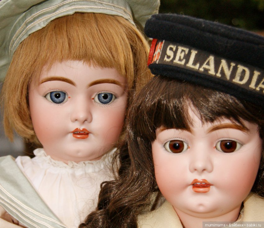 Антикварные куклы Simon & Halbig für Franz Schmidt симпатичные близняшки Флорентин и Северин