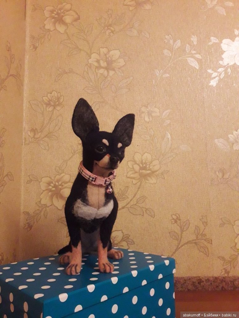 Чихуахуа из шерсти — Валяные игрушки из шерсти: сухое валяние (фото 2)