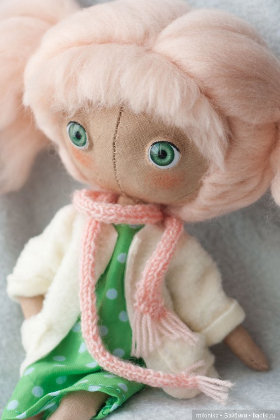 Девочка Персик — Авторские текстильные куклы: Вальдорфские (фото 5)