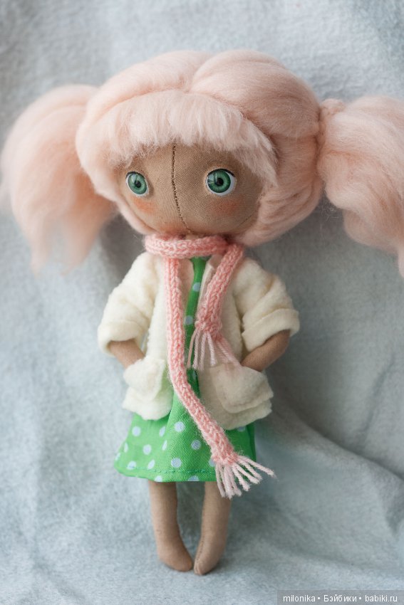 Девочка Персик — Авторские текстильные куклы: Вальдорфские (фото 4)