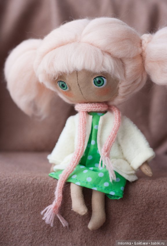 Девочка Персик — Авторские текстильные куклы: Вальдорфские (фото 2)