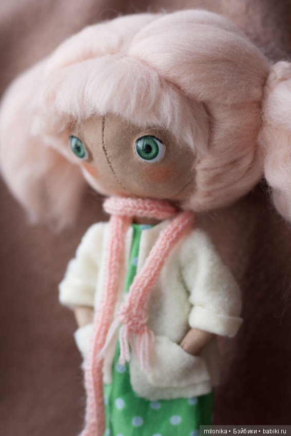 Девочка Персик — Авторские текстильные куклы: Вальдорфские (фото 3)