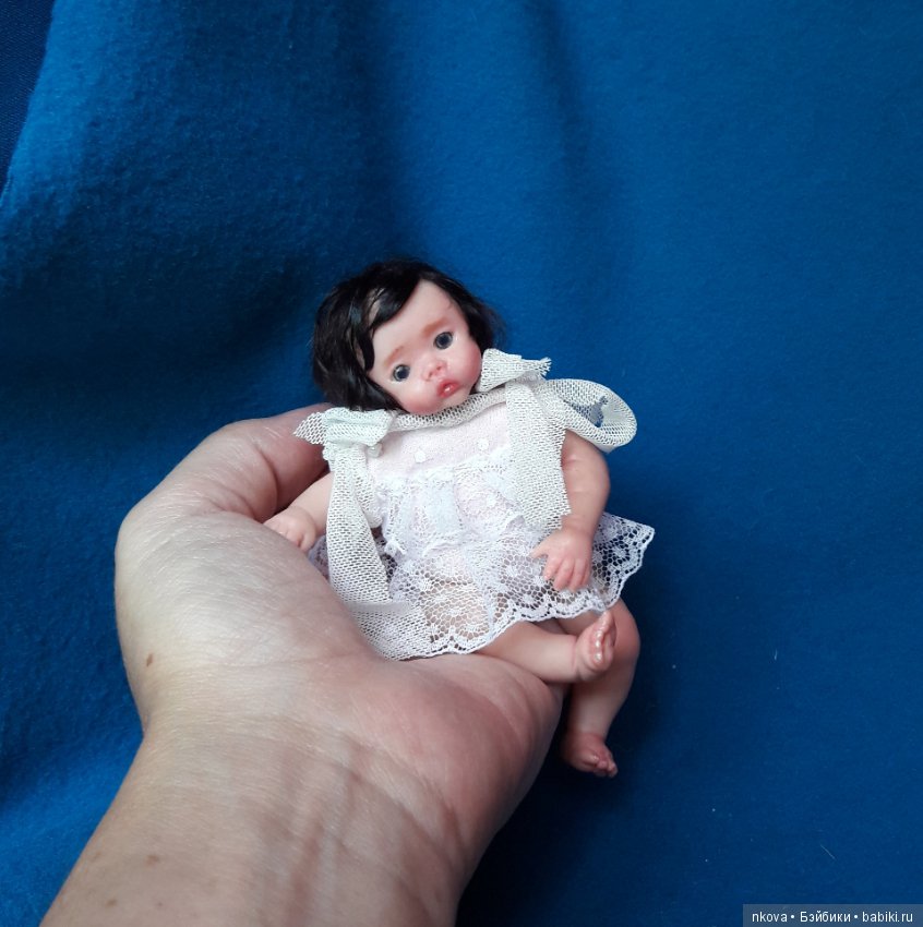 Авторские мини куколки из полимерной глины