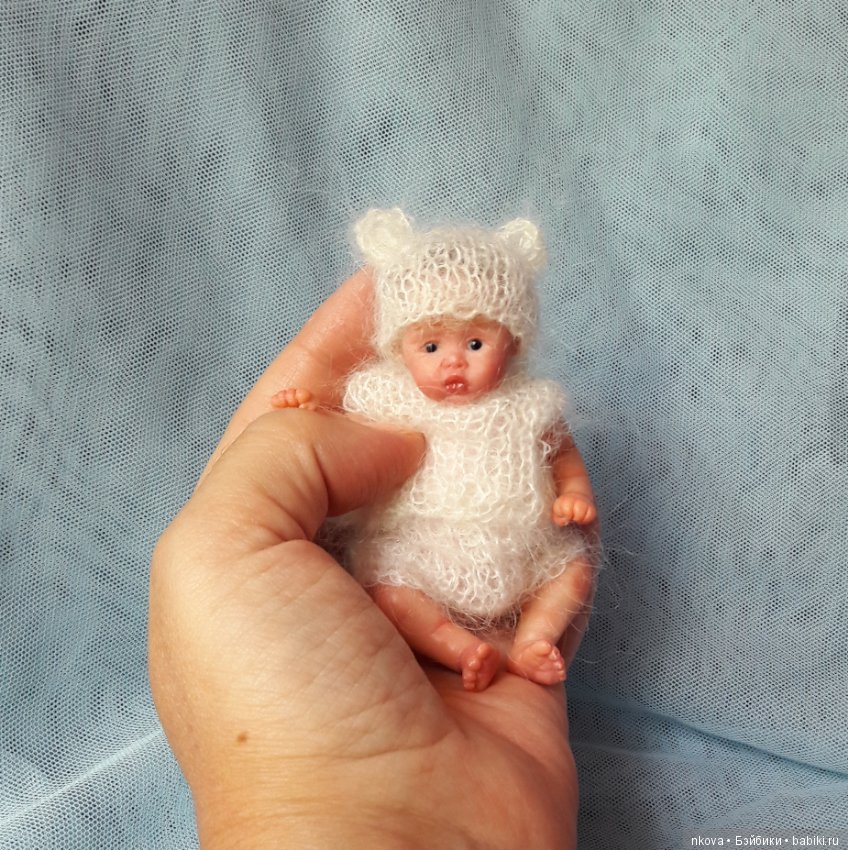 Авторские мини куколки из полимерной глины