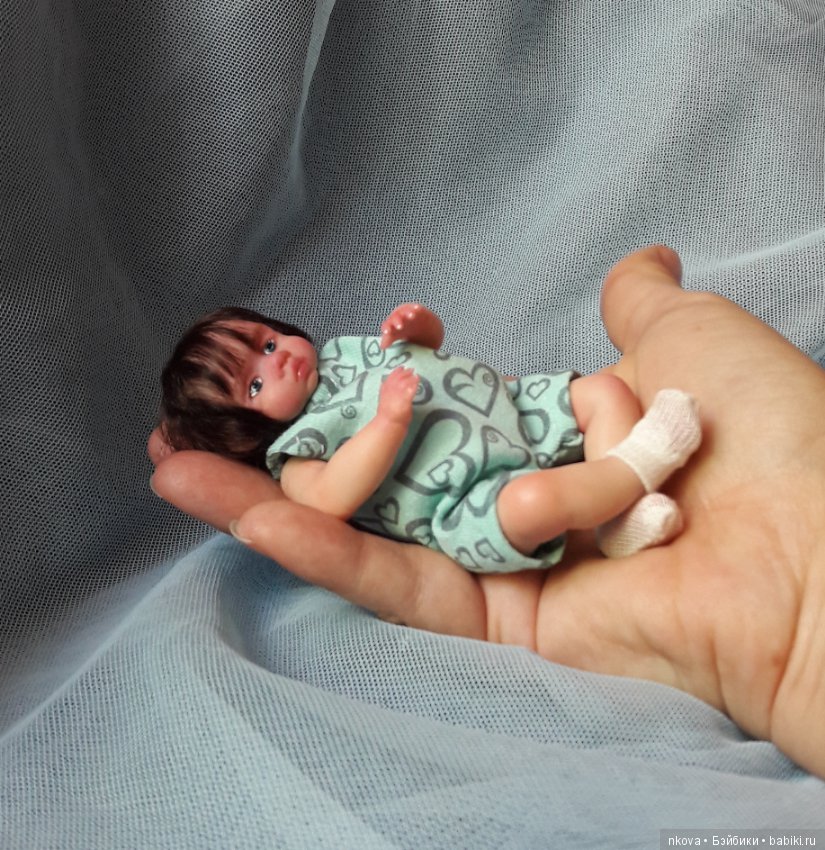 Авторские мини куколки из полимерной глины