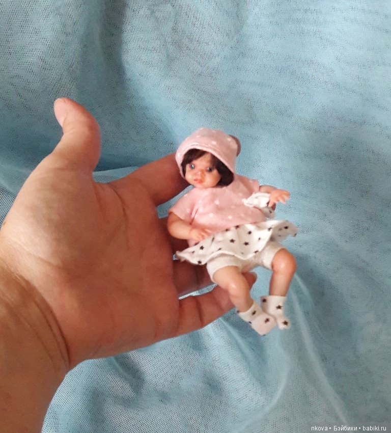 Авторские мини куколки из полимерной глины