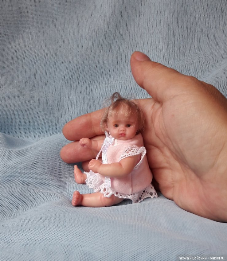 Авторские мини куколки из полимерной глины