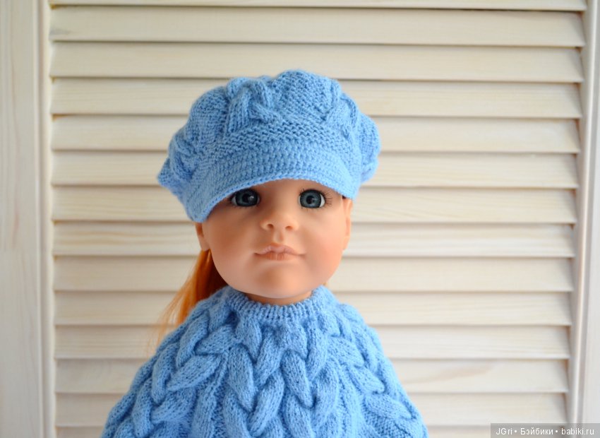 Пончо и кепи для Готц — Одежда и обувь для кукол своими руками: фото (фото 6)