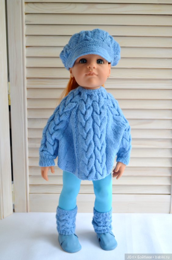 Пончо и кепи для Готц — Одежда и обувь для кукол своими руками: фото (фото 3)