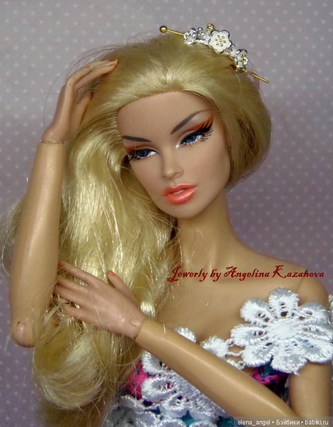 Украшения для волос "Весна" для кукол ростом 12"