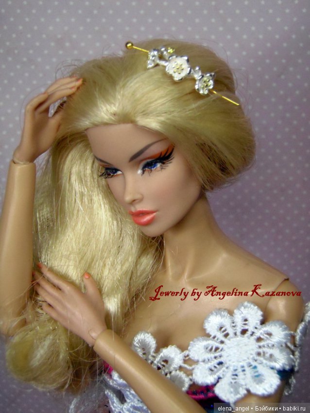 Украшения для волос "Весна" для кукол ростом 12" (фото 4)