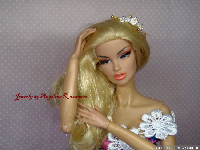 Украшения для волос "Весна" для кукол ростом 12" (фото 2)