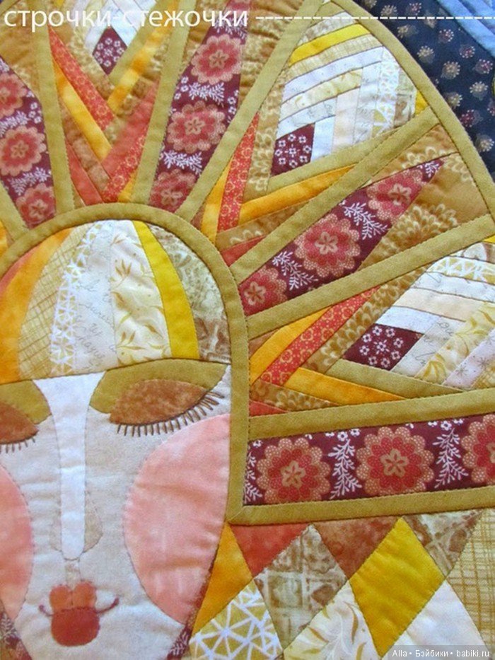 Лоскутное панно от Натальи Муравьёвой (фото 8)
