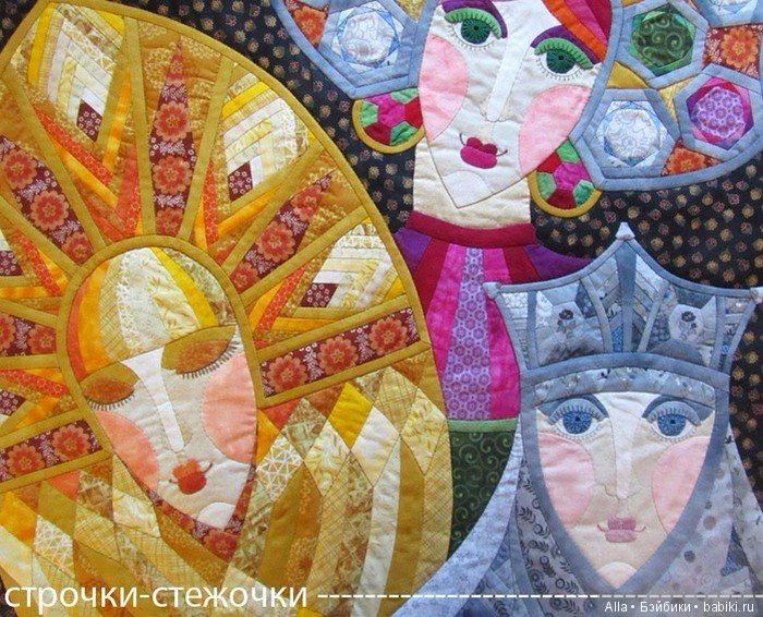 Лоскутное панно от Натальи Муравьёвой (фото 10)