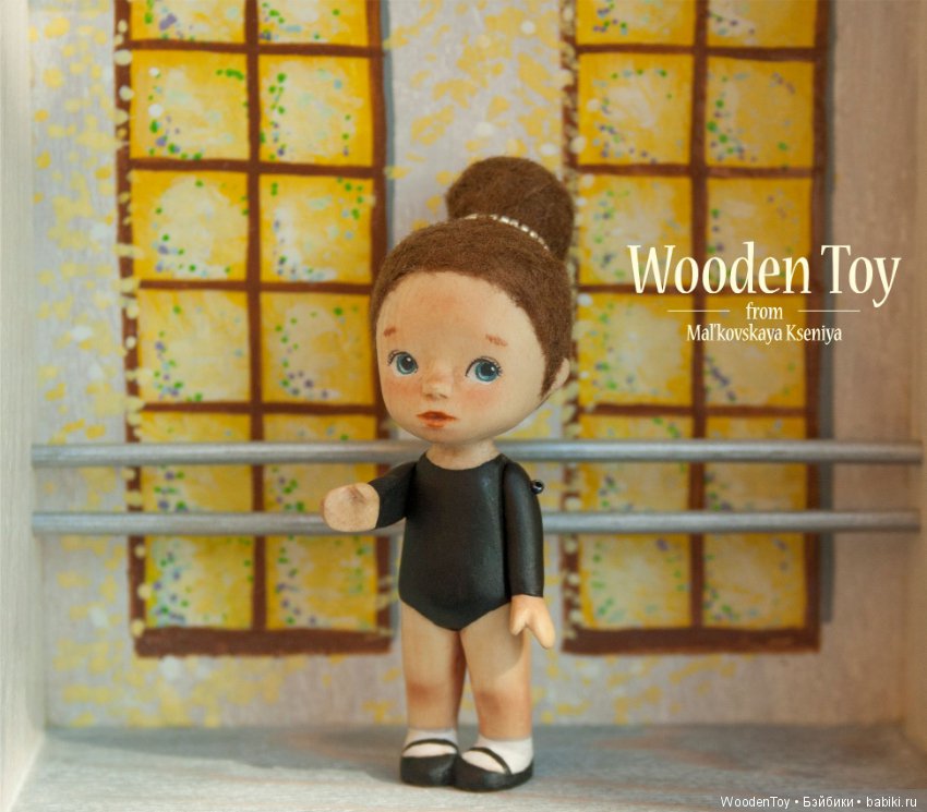 Маленькая гимнастка, деревянная малышка (фото 6)