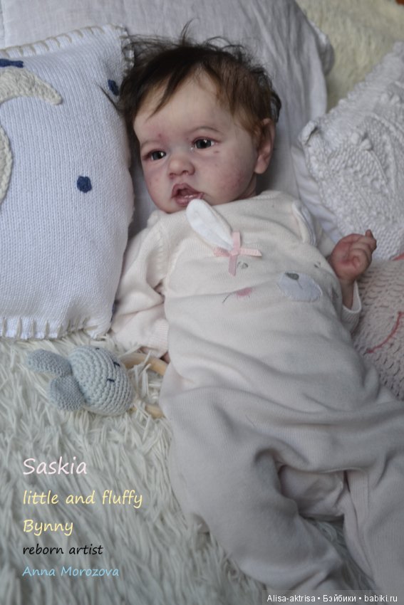 Саския маленький пушистый зайка! Куклы-реборн Анны Морозовой (фото 8)