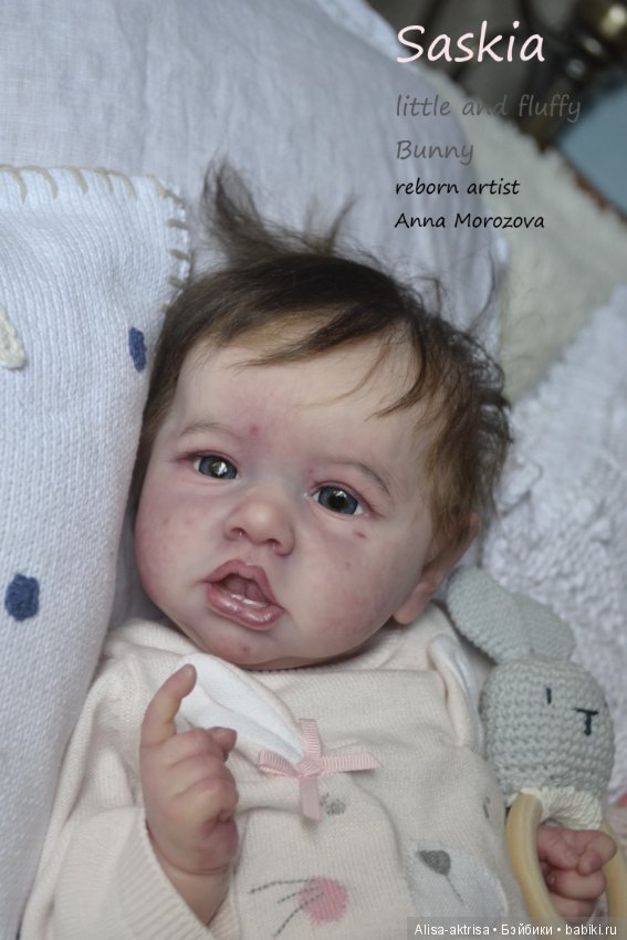 Саския маленький пушистый зайка! Куклы-реборн Анны Морозовой (фото 4)
