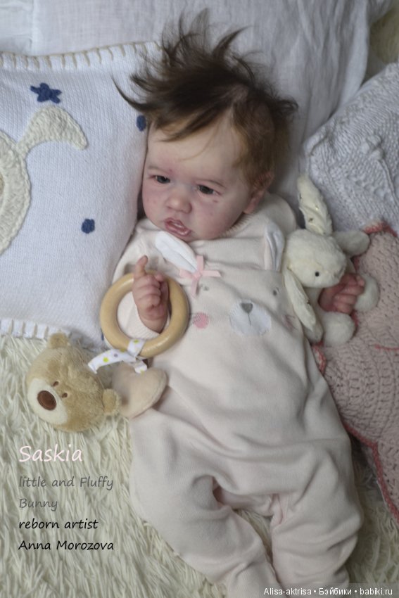 Саския маленький пушистый зайка! Куклы-реборн Анны Морозовой (фото 3)
