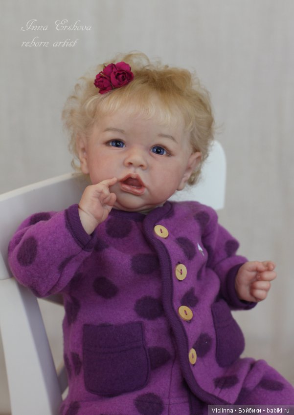 Кукла реборн Инны Ершовой Виктория (Saskia by Bonnie Brown) (фото 7)