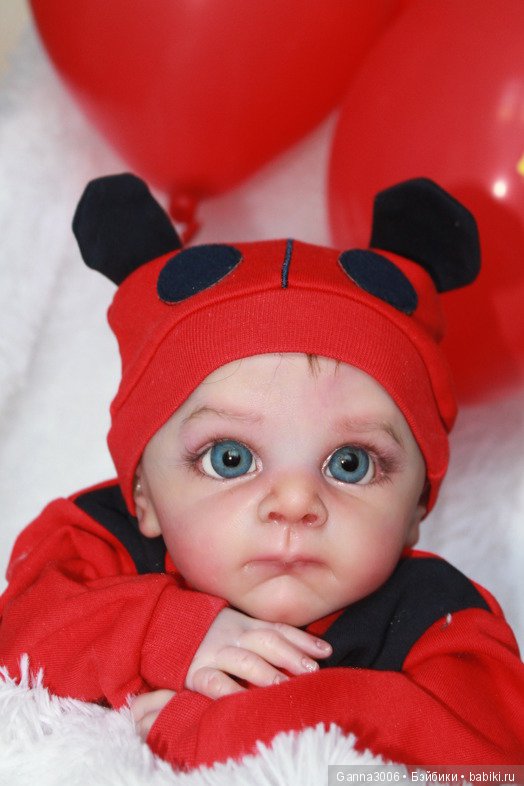 Реборн Маленький глазастик Олли