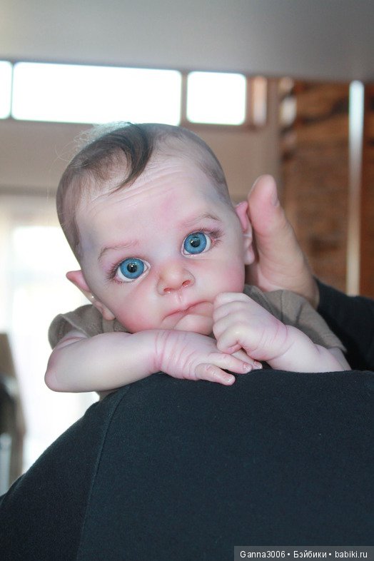 Реборн Маленький глазастик Олли (фото 7)