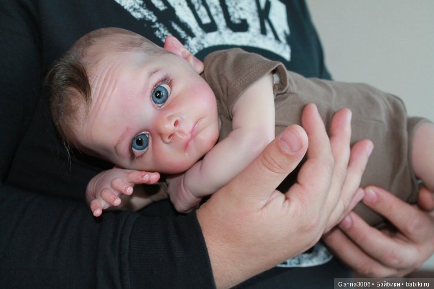 Реборн Маленький глазастик Олли (фото 9)