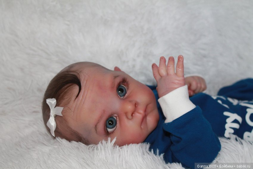 Реборн Маленький глазастик Олли