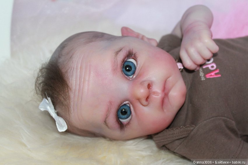 Реборн Маленький глазастик Олли