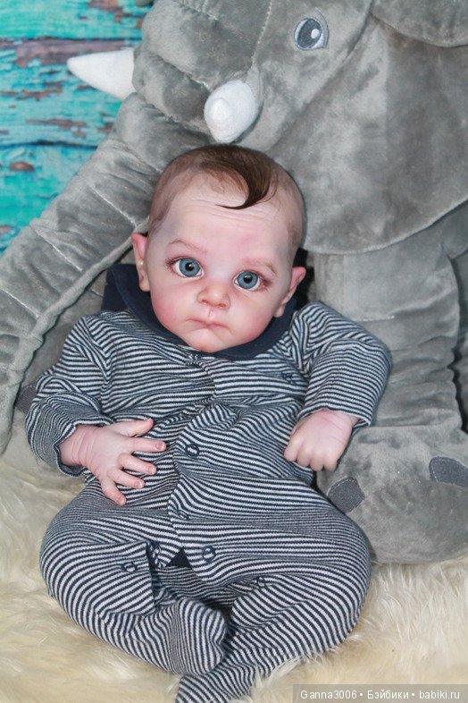 Реборн Маленький глазастик Олли (фото 5)