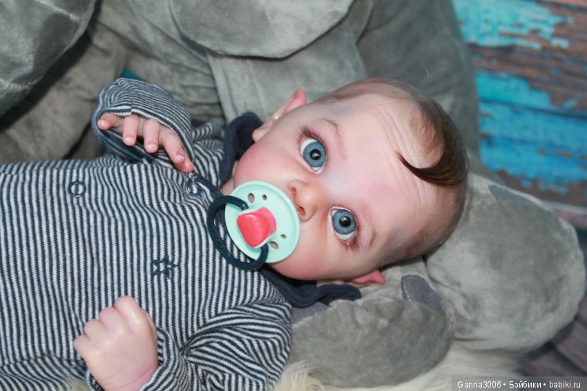 Реборн Маленький глазастик Олли (фото 6)