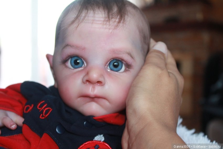 Реборн Маленький глазастик Олли