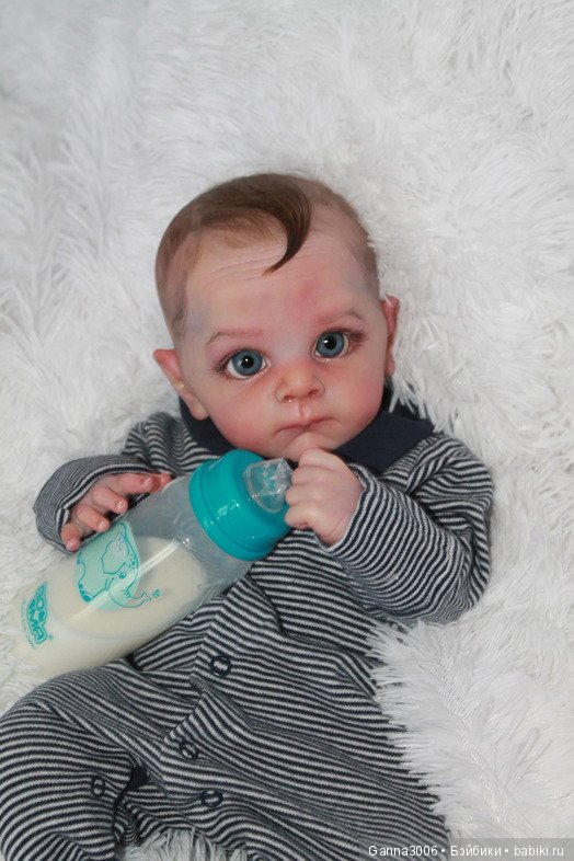 Реборн Маленький глазастик Олли (фото 4)