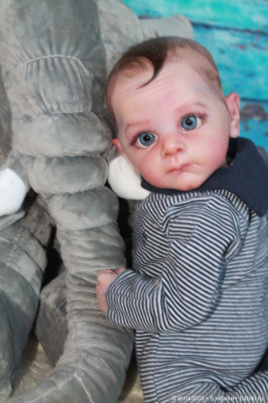 Реборн Маленький глазастик Олли