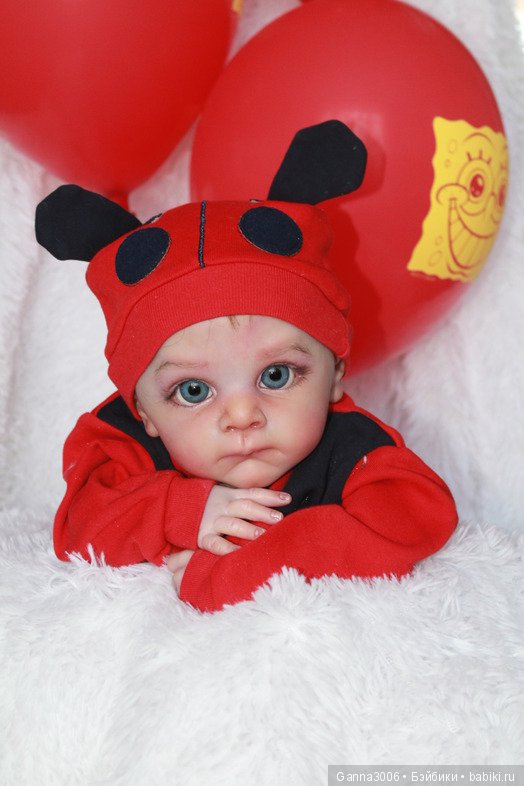 Реборн Маленький глазастик Олли (фото 3)