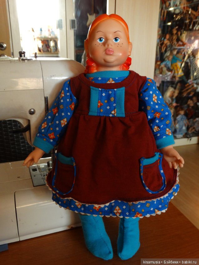 Вот такая Марфуша. Переделка перчаточной куклы (фото 6)