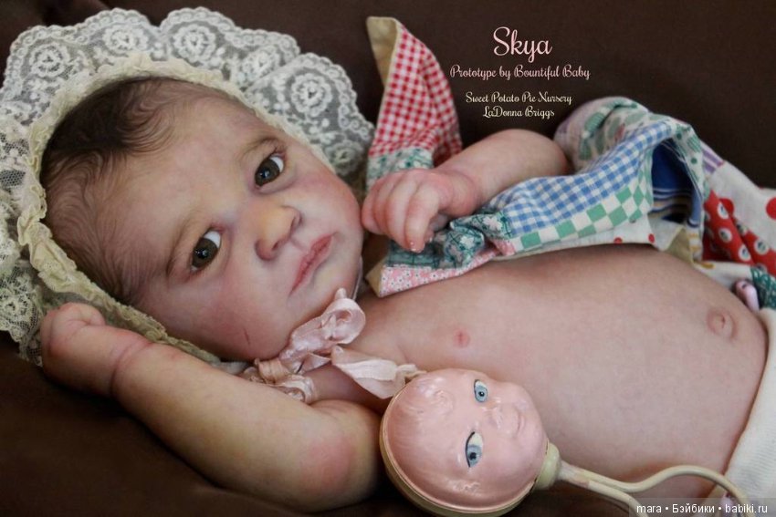 Realborn Skya Awake by Bountiful Baby, автор прототипа Sweet Potato Pie Nursery (фото 2)